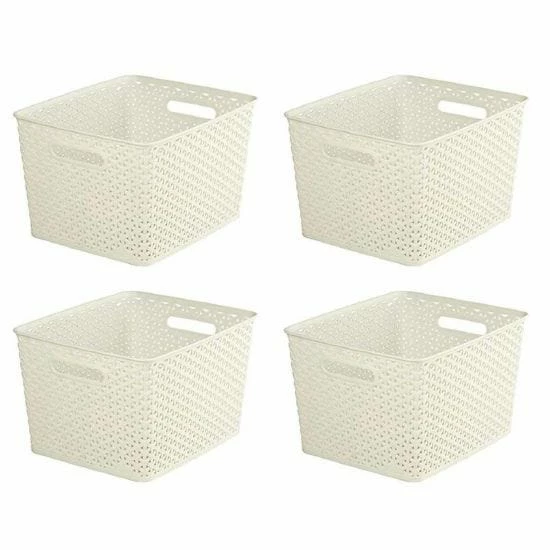 Curver My Style Storage Basket 18 Litres Pack Of 4 4 Curver My Style Storage Basket 18 Litres Pack Of 4 - Image 2