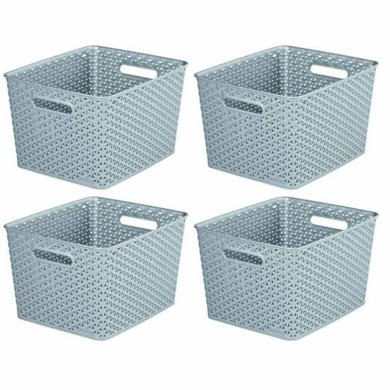 Curver My Style Storage Basket 18 Litres Pack Of 4 7 Curver My Style Storage Basket 18 Litres Pack Of 4 - Image 5