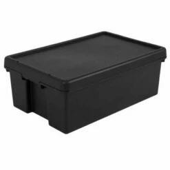 Wham Bam Recycled Storage Boxes 36 Litre Pack Of 3 Black -office furniture shop 0140046828 1