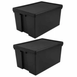Wham Bam Recycled Storage Box 96 Litres Pack Of 2