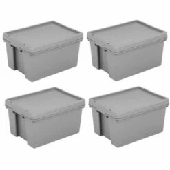 Wham Bam Recycled Storage Boxes 16 Litre Pack Of 4 18 Wham Bam Recycled Storage Boxes 16 Litre Pack Of 4 -office furniture shop 0140046832
