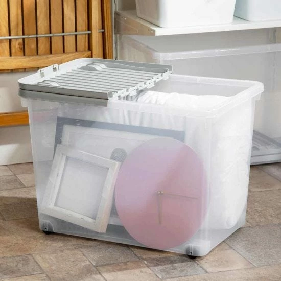 Wham 80 Litre Box With Wheels And Folding Lid Pack Of 2 6 Wham 80 Litre Box With Wheels And Folding Lid Pack Of 2 - Image 4