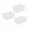 Wham Boxes 45 Litre Pack Of 3 Clear 2 Wham Boxes 45 Litre Pack Of 3 Clear -office furniture shop 0142024515