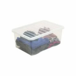 Wham Boxes 45 Litre Pack Of 3 Clear -office furniture shop 0142024515 4 1