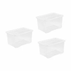 Wham Crystal Boxes 60 Litres Pack Of 3