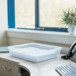 Wham Plastic Storage Box 14.75 Litre Pack Of 3 Clear With Grey Lid 11 Wham Plastic Storage Box 14.75 Litre Pack Of 3 Clear With Grey Lid -office furniture shop 0142024549 5