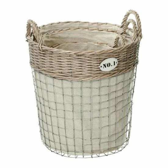 Lida Laundry Baskets Set Of 3 6 Lida Laundry Baskets Set Of 3 - Image 4