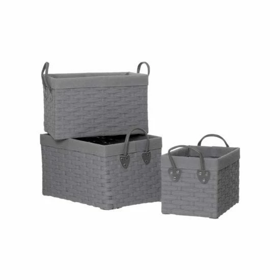 Lida Rectangular Storage Baskets Set Of 3 3 Lida Rectangular Storage Baskets Set Of 3