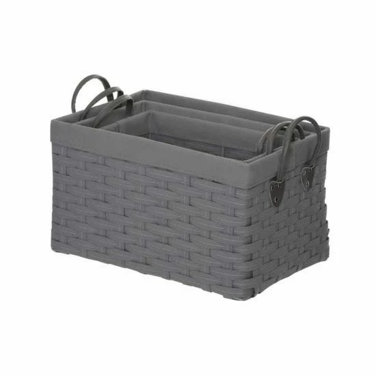Lida Rectangular Storage Baskets Set Of 3 5 Lida Rectangular Storage Baskets Set Of 3 - Image 3