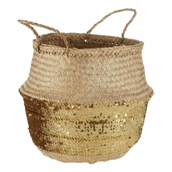 Seagrass Basket Natural Top Large 4 Seagrass Basket Natural Top Large - Image 2