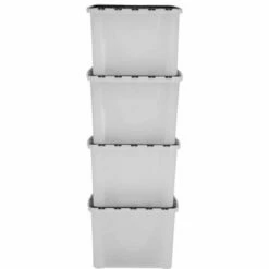 Tontarelli Flip Lid Plastic Storage Box 70 Litre 8 Tontarelli Flip Lid Plastic Storage Box 70 Litre -office furniture shop 0142140016 4