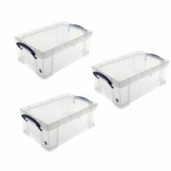 Really Useful Box 9 Litre Plus 2 Trays Pack Of 3 -office furniture shop 0161202834