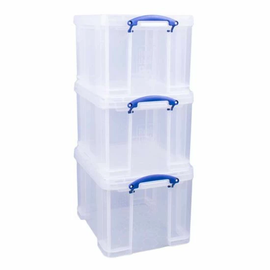 Really Useful Box 35 Litre Clear Pack Of 3 6 Really Useful Box 35 Litre Clear Pack Of 3 - Image 4