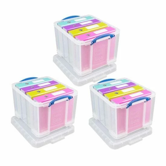 Really Useful Box 35 Litre Clear Pack Of 3 7 Really Useful Box 35 Litre Clear Pack Of 3 - Image 5