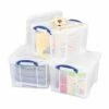 Really Useful Box 35 Litre Clear Pack Of 3 -office furniture shop 0161203864 5