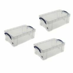 Really Useful Box 5 Litre Clear Pack Of 3 9 Really Useful Box 5 Litre Clear Pack Of 3 -office furniture shop 0161203865