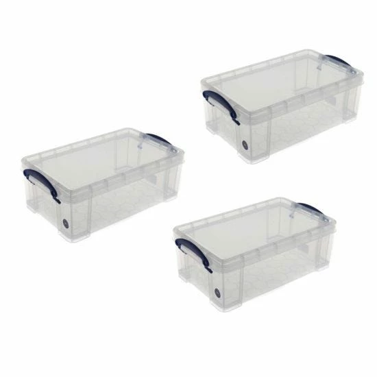 Really Useful Box 5 Litre Clear Pack Of 3 6 Really Useful Box 5 Litre Clear Pack Of 3 - Image 4