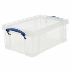 Really Useful Box 9 Litre Clear Pack Of 3 -office furniture shop 0161203866
