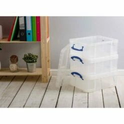Really Useful Box 18 Litre Clear Pack Of 3 -office furniture shop 0161203868 3