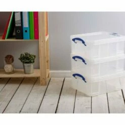 Really Useful Box 18 Litre Clear Pack Of 3 -office furniture shop 0161203868 4