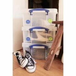 Really Useful Box 18 Litre Clear Pack Of 3 -office furniture shop 0161203868 5 1