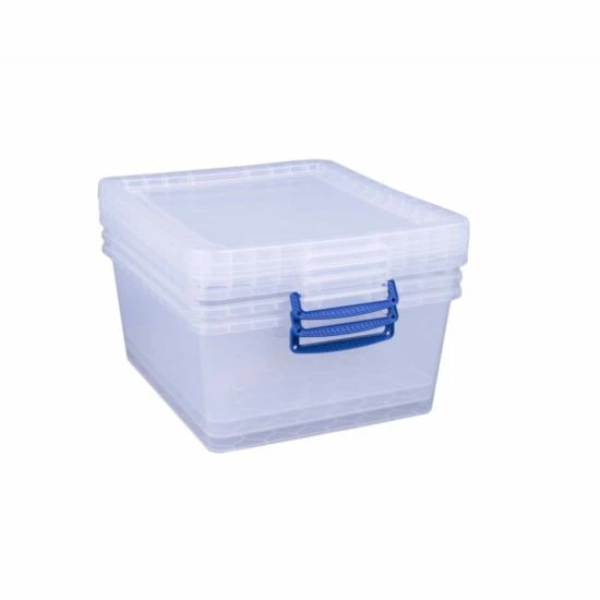 Really Useful Nestable Storage Box 17.5 Litre Pack Of 3 3 Really Useful Nestable Storage Box 17.5 Litre Pack Of 3