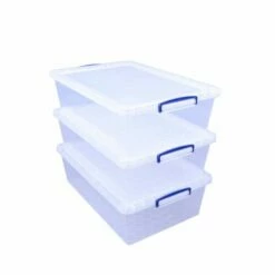 Really Useful Nestable Storage Box 43 Litre Pack Of 3
