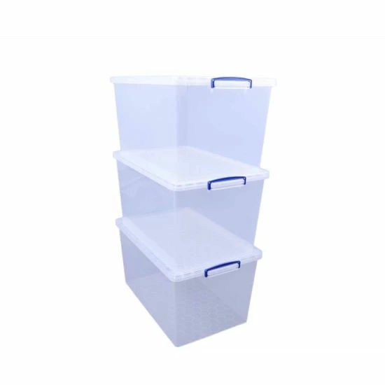 Really Useful Nestable Storage Box 83 Litre Pack Of 3 3 Really Useful Nestable Storage Box 83 Litre Pack Of 3
