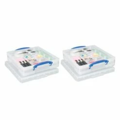 Really Useful Boxes 7 Litre Plus Tray Pack Of 2
