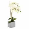 Interiors By PH Faux White Orchid Plant -office furniture shop 0909070020