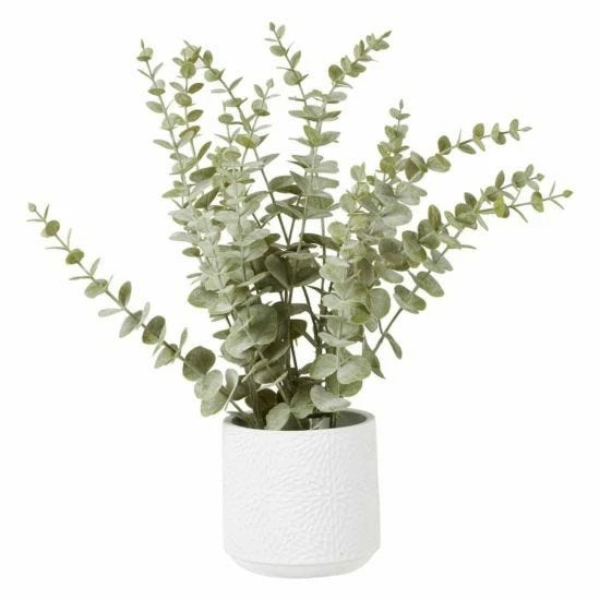 Interiors By PH Faux Eucalyptus In Ceramic Pot 3 Interiors By PH Faux Eucalyptus In Ceramic Pot