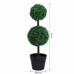 Set Of 2 Artificial Boxwood Ball Trees 67cm 16 Set Of 2 Artificial Boxwood Ball Trees 67cm -office furniture shop 0909070046 6
