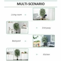 160cm Artificial Ficus Tree -office furniture shop 0909070049 5