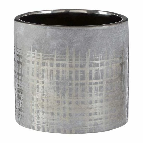 Interiors By PH Large Crosshatch Ceramic Planter 3 Interiors By PH Large Crosshatch Ceramic Planter
