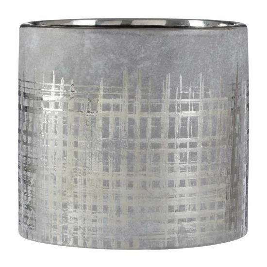 Interiors By PH Large Crosshatch Ceramic Planter 4 Interiors By PH Large Crosshatch Ceramic Planter - Image 2