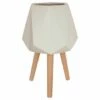 Interiors By PH Large Multi-Faceted Planter White -office furniture shop 0909080003