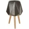 Interiors By PH Large Multi-Faceted Planter Black