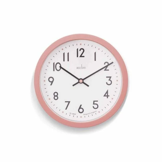 Acctim Elstow Pink Wall Clock 3 Acctim Elstow Pink Wall Clock