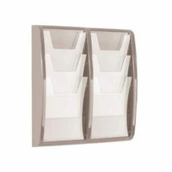 Metroplan Panorama Wall Mounted Leaflet Dispenser 6 X A4 -office furniture shop 0999700058