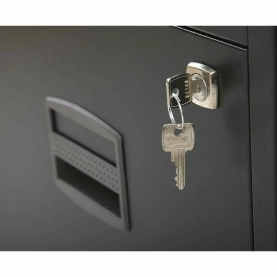 Bisley Metal Filing Cabinet 2 Drawer A4 H670xW410xD400mm 6 Bisley Metal Filing Cabinet 2 Drawer A4 H670xW410xD400mm - Image 4