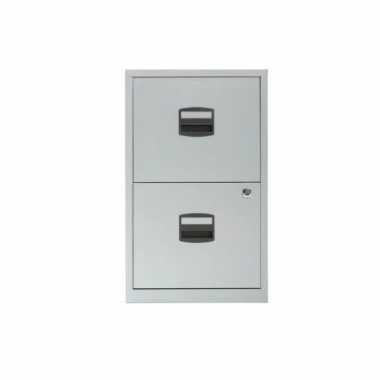Bisley Metal Filing Cabinet 2 Drawer A4 H670xW410xD400mm 7 Bisley Metal Filing Cabinet 2 Drawer A4 H670xW410xD400mm - Image 5