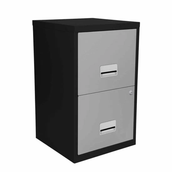 Pierre Henry Metal 2 Drawer Maxi Filing Cabinet A4 4 Pierre Henry Metal 2 Drawer Maxi Filing Cabinet A4 - Image 2