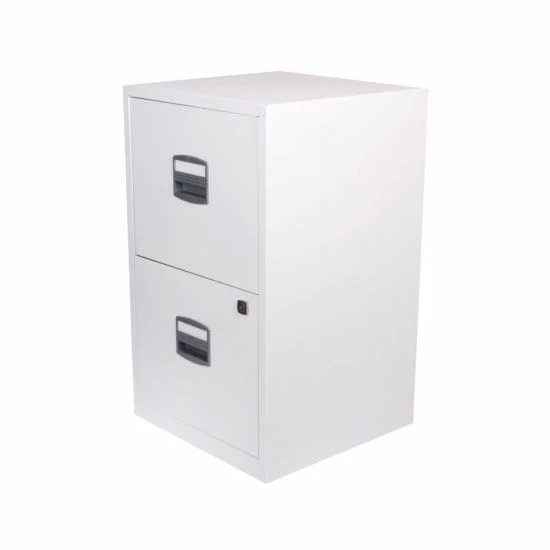 Bisley Metal Filing Cabinet 2 Drawer A4 4 Bisley Metal Filing Cabinet 2 Drawer A4 - Image 2