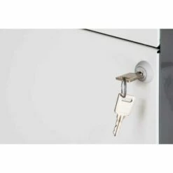 Pierre Henry A4 4 Drawer Maxi Filing Cabinet Silver And White -office furniture shop 1010090002 6