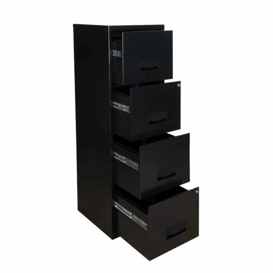 Pierre Henry A4 4 Drawer Maxi Filing Cabinet Black 4 Pierre Henry A4 4 Drawer Maxi Filing Cabinet Black - Image 2