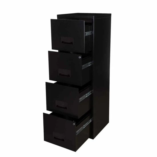 Pierre Henry A4 4 Drawer Maxi Filing Cabinet Black 6 Pierre Henry A4 4 Drawer Maxi Filing Cabinet Black - Image 4
