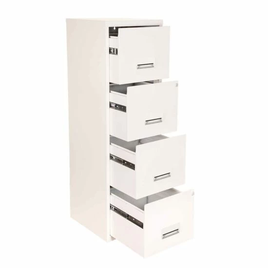 Pierre Henry A4 4 Drawer Maxi Filing Cabinet Bright White 6 Pierre Henry A4 4 Drawer Maxi Filing Cabinet Bright White - Image 4