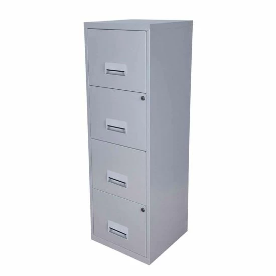 Pierre Henry 4 Drawers Maxi Filing Cabinet Silver 6 Pierre Henry 4 Drawers Maxi Filing Cabinet Silver - Image 4