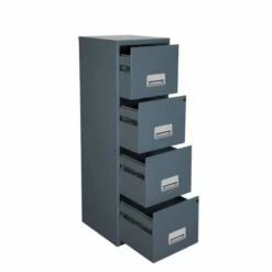 Pierre Henry A4 4 Drawer Maxi Filing Cabinet Dark Grey 15 Pierre Henry A4 4 Drawer Maxi Filing Cabinet Dark Grey -office furniture shop 1010090252 3 2