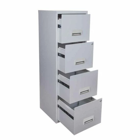 Pierre Henry A4 4 Drawer Maxi Filing Cabinet Grey 6 Pierre Henry A4 4 Drawer Maxi Filing Cabinet Grey - Image 4
